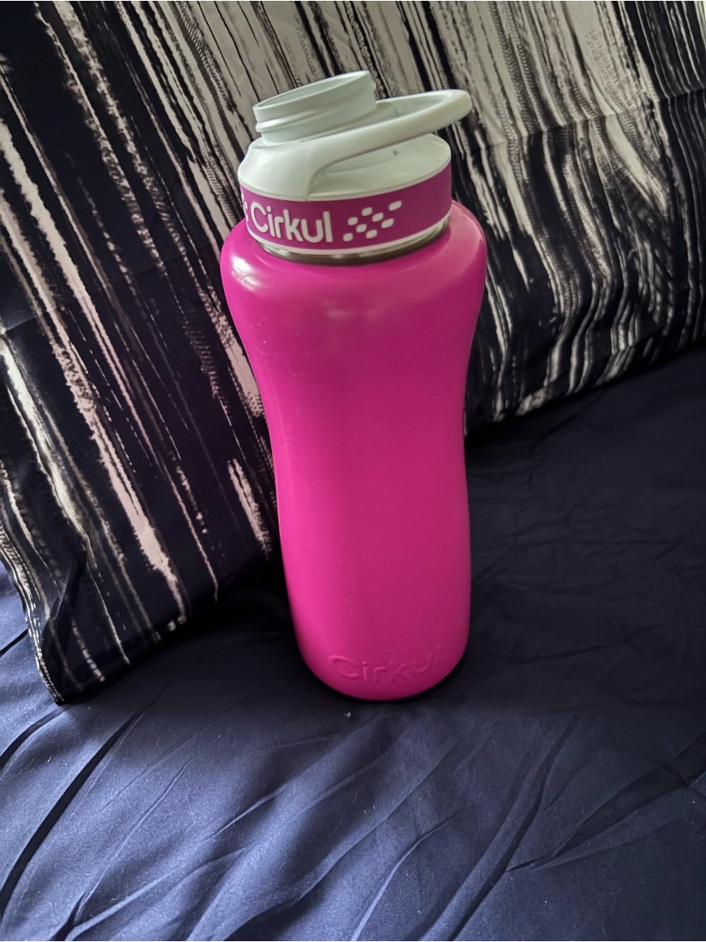 Cirkul Pink Hydration Bottle with Leak-Resistant Cap